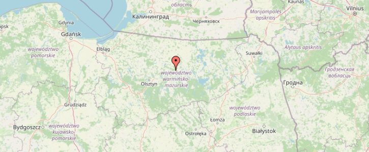 Mapa Województwa Warmińsko-Mazurskiego